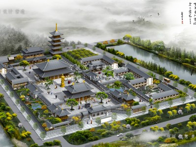 奉贤寺庙建筑总体规划方案